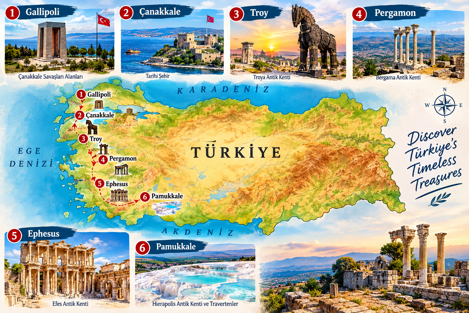 Visit Gallipoli, Çanakkale, Troy, Pergamon, Ephesus And Pamukkale 2 Visit Gallipoli, Çanakkale, Troy, Pergamon, Ephesus And Pamukkale - Image 2